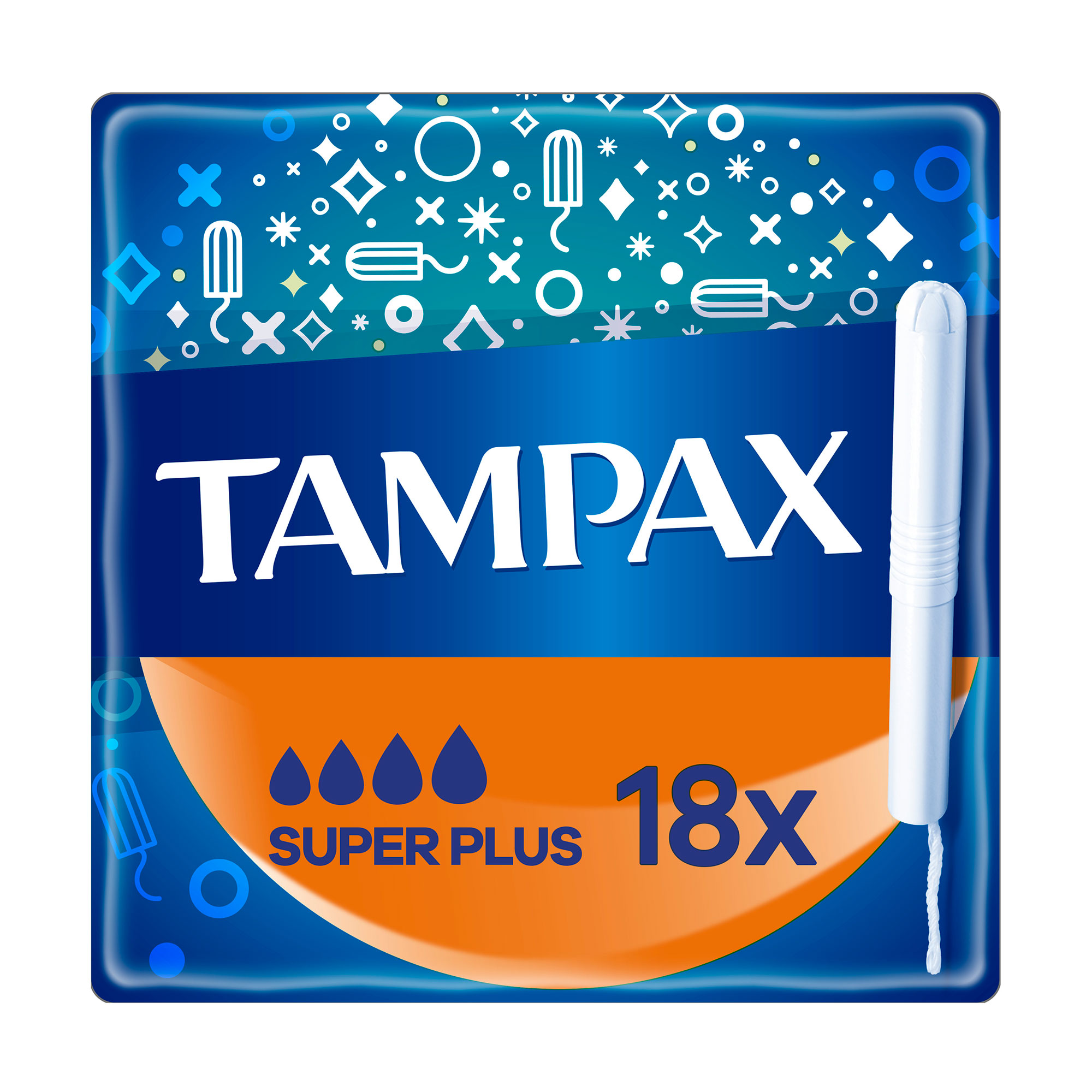 Тампони TAMPAX Super Plus з аплікатором, 18 шт
